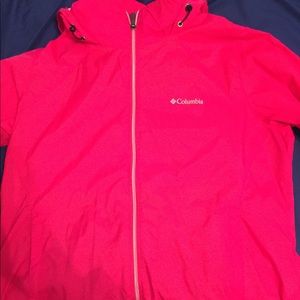 Pink Columbia rain coat